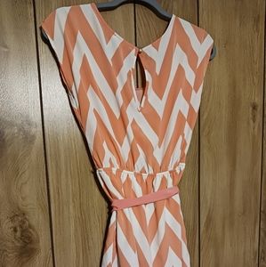 Charlotte Russe Chevron Dress w/belt